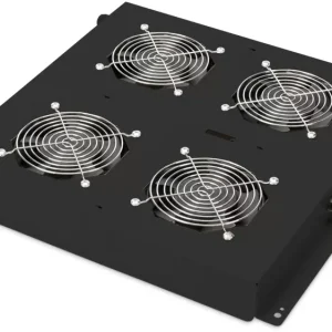Digitus DN-19 FAN-4-B-N 19 Zoll 4 x Netzwerkschrank-Lüfter 1 HE Festeinbau, mit Schalter Geeignet für Schranktiefe: ab 600...