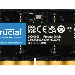 Crucial CT48G56C46S5 Laptop-Arbeitsspeicher Modul Retail DDR5 48GB 1 x 48GB on-die ECC 5600MHz 262pin SO-DIMM CL46 CT48G56...