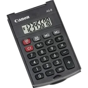 Canon AS-8 Taschenrechner Dunkelgrau Display (Stellen): 8 batteriebetrieben (B x H x T) 60 x 11.4 x 97mm