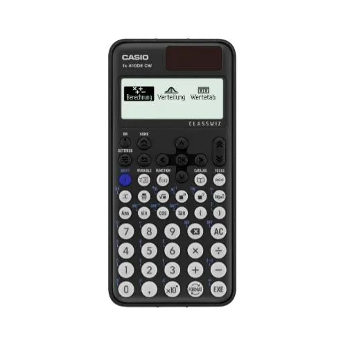 Casio FX-810DE CW Technisch wissenschaftlicher Rechner Schwarz Display (Stellen): 17 batteriebetrieben, solarbetrieben