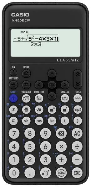 Casio FX-82DE CW Technisch wissenschaftlicher Rechner Schwarz Display (Stellen): 10 batteriebetrieben (B x H x T) 77 x