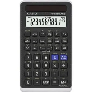 Casio FX-82SOLARII Schulrechner Schwarz Display (Stellen): 10solarbetrieben (B x H x T) 71 x 10 x 134mm