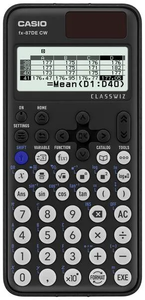 Casio FX-87DE CW Technisch wissenschaftlicher Rechner Schwarz Display (Stellen): 10 batteriebetrieben, solarbetrieben (