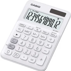 Casio MS-20UC Tischrechner Weiß Display (Stellen): 12 solarbetrieben, batteriebetrieben (B x H x T) 105 x 23 x 149.5 mm