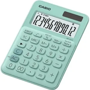 Casio MS-20UC-GN Tischrechner Grün Display (Stellen): 12solarbetrieben, batteriebetrieben (B x H x T) 105 x 23 x 149.5mm