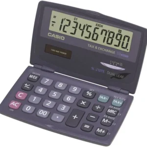 Casio SL-210TE Taschenrechner Anthrazit Display (Stellen): 10solarbetrieben, batteriebetrieben (B x