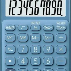 Casio SL-310UC-BU Taschenrechner Blau Display (Stellen): 10 solarbetrieben, batteriebetrieben (B x H x T) 70 x 8 x 118