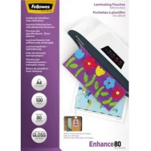 Fellowes Laminierfolie DIN A4 80 micron glänzend 100St.