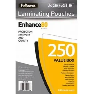 Fellowes Laminierfolie DIN A4 80 micron glänzend 250St.