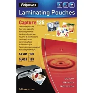 Fellowes Laminierfolie 86 x 54 mm, Kreditkarte 125 micron glänzend 100St./Pack