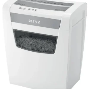 Leitz IQ Office S P4 Aktenvernichter 12 Blatt Partikelschnitt 4 x 28 mm P-4 23 l Vernichtet auch Büroklammern, Heftklamm