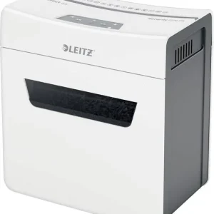 Leitz IQ 6X Protect Premium P4 Aktenvernichter 6 Blatt Partikelschnitt 4 x 40 mm P-4 10 l Vernichtet auch Heftklammern,