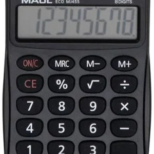 Maul ECO MJ 455 Tischrechner Schwarz Display (Stellen): 8 solarbetrieben (B x H x T) 71 x 112 x 20 mm