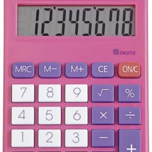 Maul M 8 Taschenrechner Pink Display (Stellen): 8 batteriebetrieben, solarbetrieben