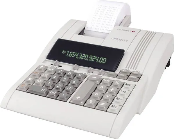 Olympia CPD 3212S Druckender Tischrechner Beige Display (Stellen): 12 netzbetrieben (B x H x T) 210 x 68 x 252 mm