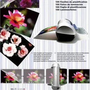 Olympia Laminierfolie DIN A4, DIN A5, DIN A6, 95 x 60 mm 80 micron 1 Set