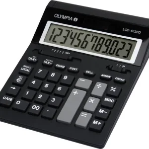 Olympia LCD 612 SD Tischrechner Schwarz Display (Stellen): 12 batteriebetrieben (B x H x T) 212 x 42 x 162 mm