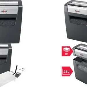 Rexel Momentum X312 Aktenvernichter Partikelschnitt 5 x 42mm 23l Blattanzahl (max.): 12 Sicherheitsstufe 3 Vernichtet auch
