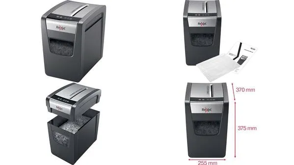 Rexel Momentum X312 Slim Aktenvernichter Partikelschnitt 5 x 42mm 23l Blattanzahl (max.): 12 Sicherheitsstufe 3 Vernichtet...
