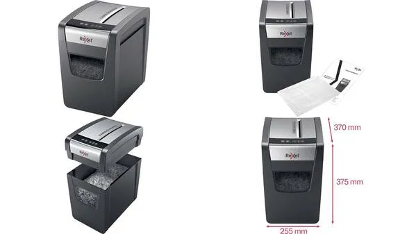 Rexel Momentum X410 Slim Aktenvernichter Partikelschnitt 4 x 28mm 23l Blattanzahl (max.): 10 Sicherheitsstufe 4 Vernichtet...