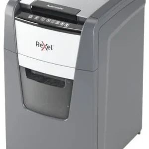 Rexel Optimum AutoFeed+ 150M Aktenvernichter 150 Blatt Mikroschnitt 2 x 15 mm P-5 44 l Vernichtet auch Büroklammern, Hef