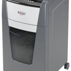 Rexel Optimum AutoFeed+ 225M Aktenvernichter 225 Blatt Mikroschnitt 2 x 15 mm P-5 60 l Vernichtet auch Büroklammern, Hef