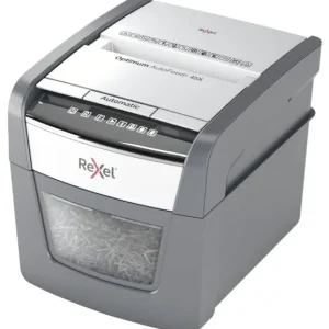 Rexel Optimum AutoFeed 45X Aktenvernichter 45 Blatt Partikelschnitt 4 x 28 mm P-4 20 l Vernichtet auch Büroklammern, Hef