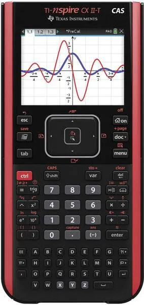 Texas Instruments NSPCXCASIIT Grafikrechner Schwarz akkubetrieben Texas Instruments