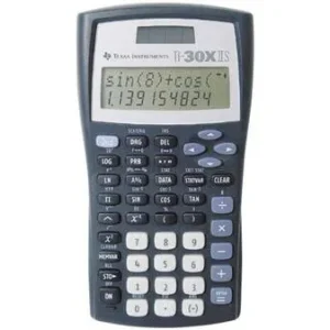 Texas Instruments TI-30 X IIS Schulrechner Schwarz, Silber Display (Stellen): 11solarbetrieben, batteriebetrieben (B x H x...