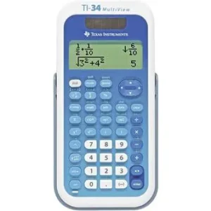 Texas Instruments TI-34 MULTIVIEW Schulrechner Weiß, Blau Display (Stellen): 16solarbetrieben, batteriebetrieben (B x H x...