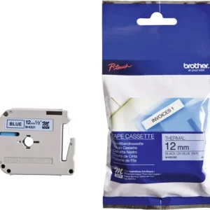 Brother Schriftband M M-K531 Bandfarbe: Blau Schriftfarbe:Schwarz 12mm 8m voelkner