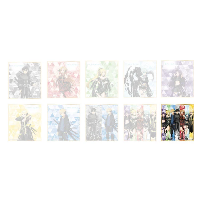 [Edion Exclusive] Sword Art Online x Edion Metallic Shine Shikishi Group III