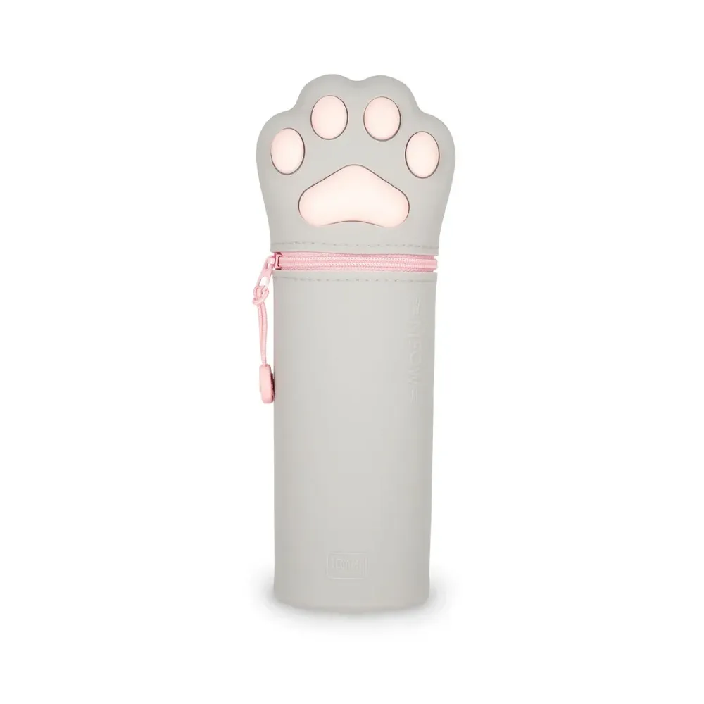 "Kitty" 2--1-Federmäppchen aus Silikon - Kawaii