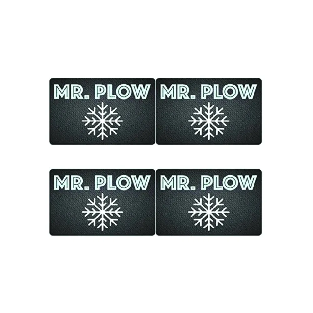 "Mr. Plow" 4er-Pack Karte im Carbon-Look – Stylisch & Langlebig