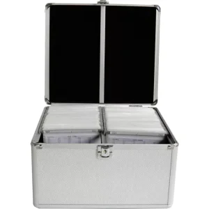 MediaRange CD Koffer 300 CDs/DVDs/Blu-rays Aluminium Silber 1 St. (B x H x T) 301 x 180 x 265 mm BOX76