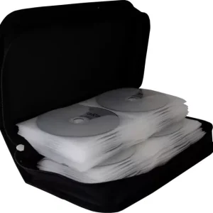 MediaRange CD Tasche 96 CDs/DVDs/Blu-rays Nylon Schwarz 1 St. (B x H x T) 289 x 88 x 168 mm BOX55