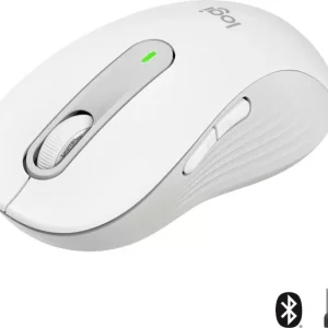 Logitech Signature M650 L Maus Funk, Bluetooth® Rechtshänder Größe: L Optisch Weiß 5 Tasten 4000 dpi