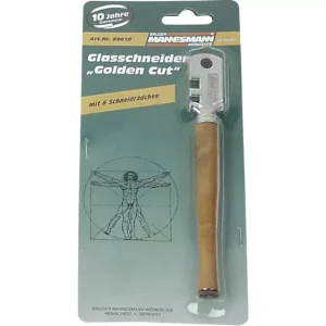Brüder Mannesmann M60010 Glasschneider, "Golden Cut", mit 6 Rädchen M60010 1St., BRÜDER MANNESMANN voelkner