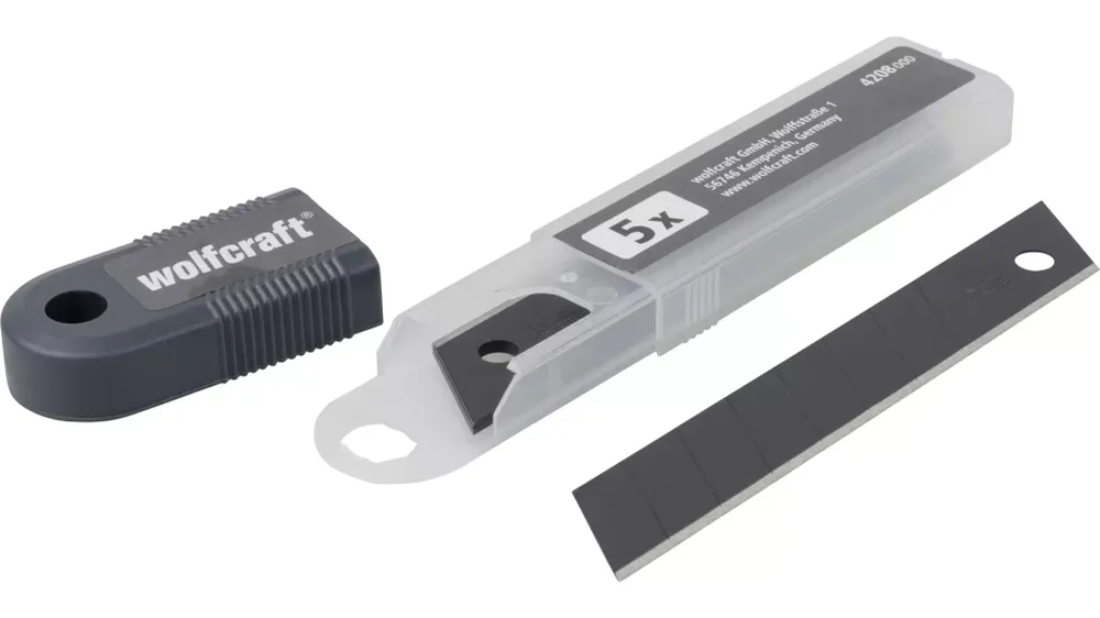 Wolfcraft 4208000 Abbrechklingen "Profi-Sharp" 18mm schwarz 1St. voelkner