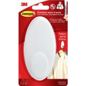 3M Command™ Kleider-Haken (L x B x H) 127 x 64 x 41mm Weiß Inhalt: 1St.