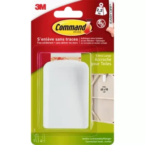 3M Command™ Leinwandaufhänger XL (L x B x H) 85 x 56 x 18mm Weiß Inhalt: 1St.