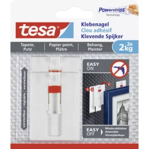 TESA 77777 Klebenagel verstellbar Weiß Inhalt: 2St. voelkner