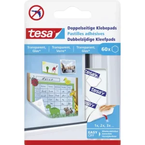 TESA Doppelseitige Klebepads Transparent Inhalt: 60St.