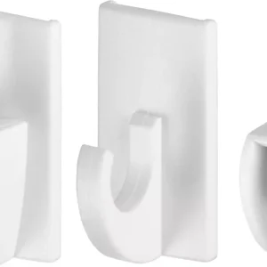 TESA POWERSTRIPS® Vario Gardinenhaken Weiß Inhalt: 4St. voelkner