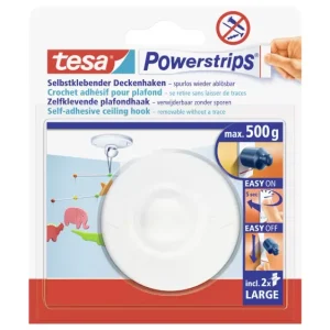 TESA POWERSTRIPS® Zimmerdeckenhaken Weiß Inhalt: 1St.