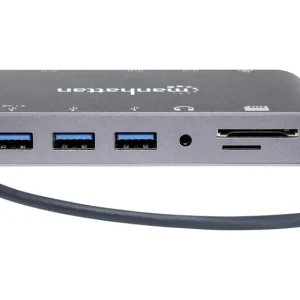 Manhattan USB-C® Dockingstation Passend für Marke Dockingstations: Universal inkl. Ladefunktion