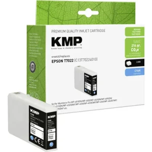 KMP Druckerpatrone ersetzt Epson T7022 Kompatibel Cyan E134 1620,4003