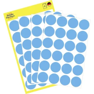 Avery-Zweckform 3005 Markierungspunkte Etiketten Ø 18mm Blau 96 St. Permanent haftend Papier voelkner