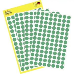 Avery-Zweckform 3012 Markierungspunkte Etiketten Ø 8mm Grün 416 St. Permanent haftend Papier voelkner