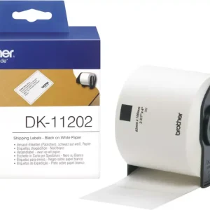 Brother DK-11202 Etiketten Rolle 62 x 100mm Papier Weiß 300 St. Permanent haftend DK11202 Versand-Etiketten voelkner